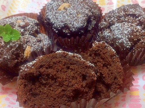 ノンフライヤー バレンタインチョコカップケーキ レシピ 作り方 By Polaris36 楽天レシピ